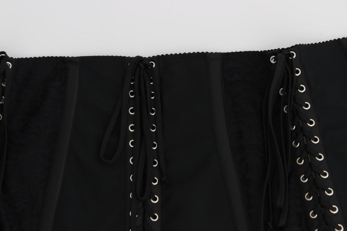 Black Stretch Corset Waist Strap Belt - X excelência
