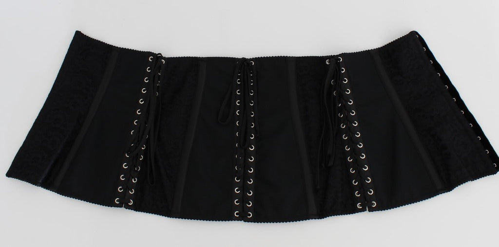 Black Stretch Corset Waist Strap Belt - X excelência
