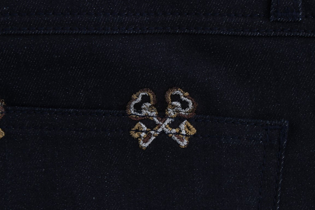 Blue Key Embroidered Slim Fit KATE Jeans - X excelência