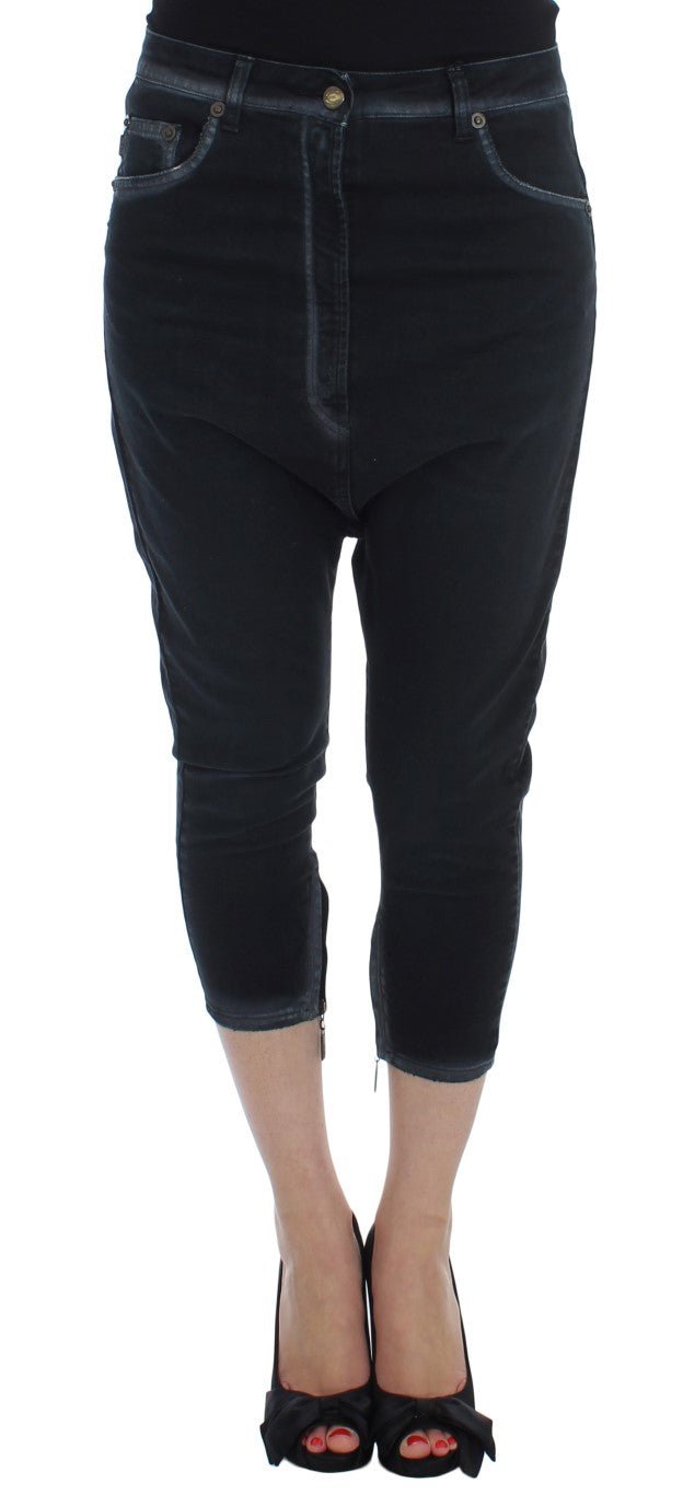 Blue Cotton Stretch Baggy Relax Jeans - X excelência