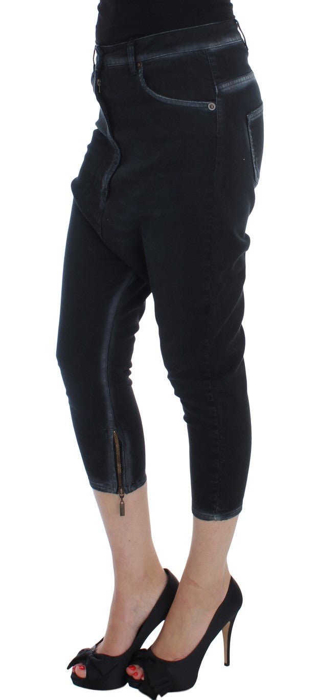 Blue Cotton Stretch Baggy Relax Jeans - X excelência
