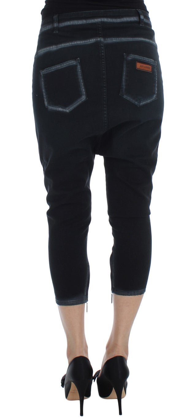 Blue Cotton Stretch Baggy Relax Jeans - X excelência