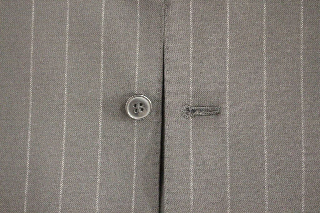 Black Striped Wool Logo Vest - X excelência