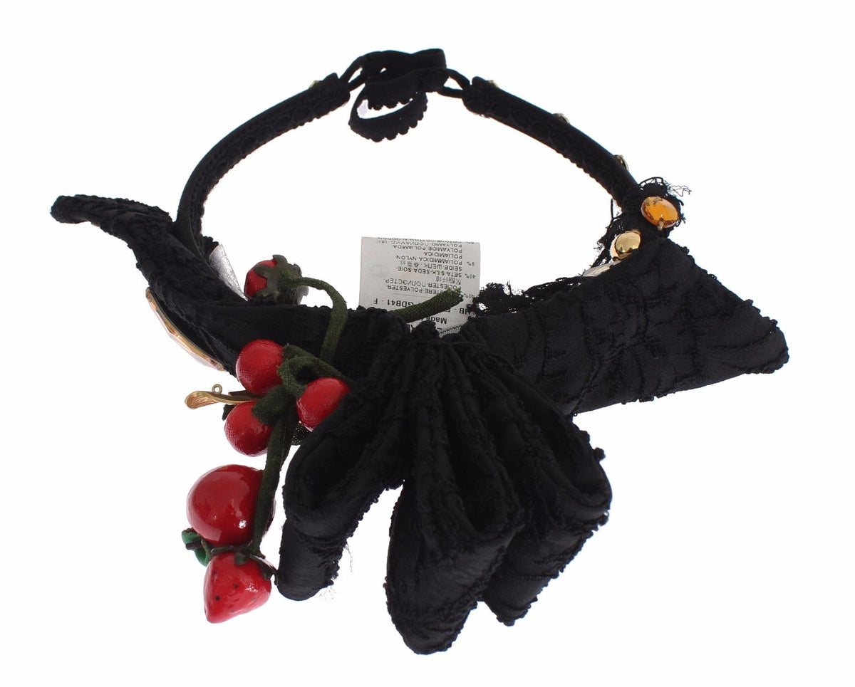 Diadem Headband Tiara Berry Fruit Crystal Bow Hair - X excelência