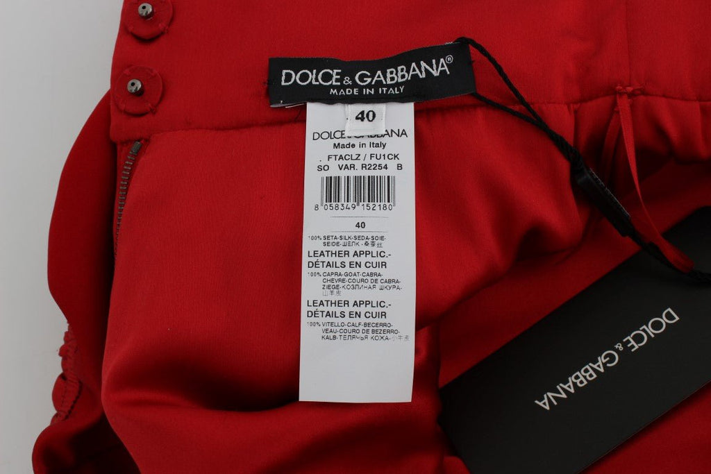 Red Silk Roses Sicily Shorts - X excelência
