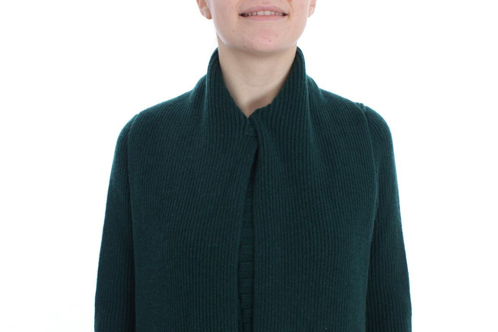 Green Knitted Cashmere Cardigan - X excelência