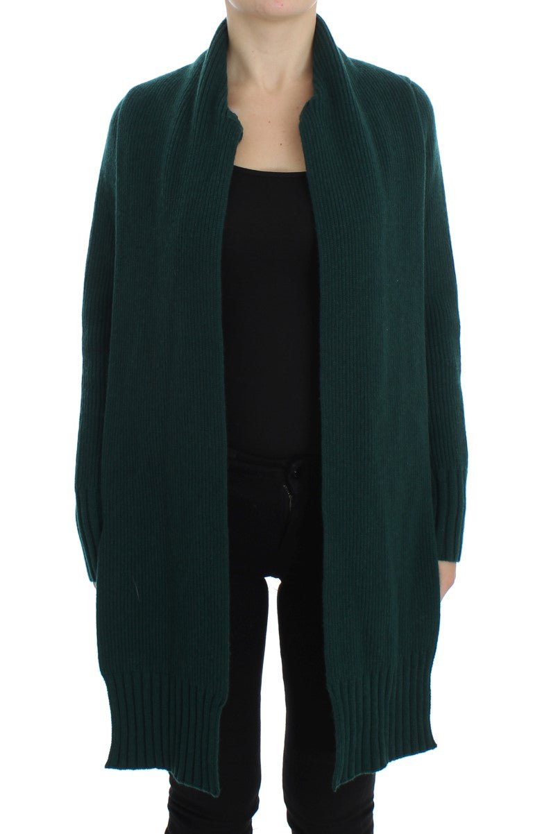 Green Knitted Cashmere Cardigan - X excelência