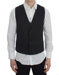 Gray Striped Formal Vest - X excelência