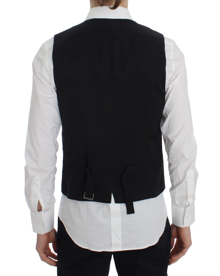 Gray Striped Formal Vest - X excelência