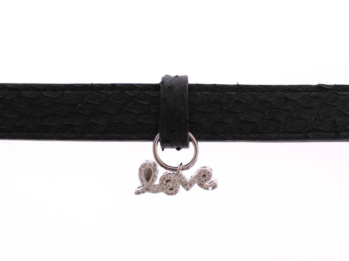 Snakeskin CZ LOVE 925 Silver Bracelet - X excelência