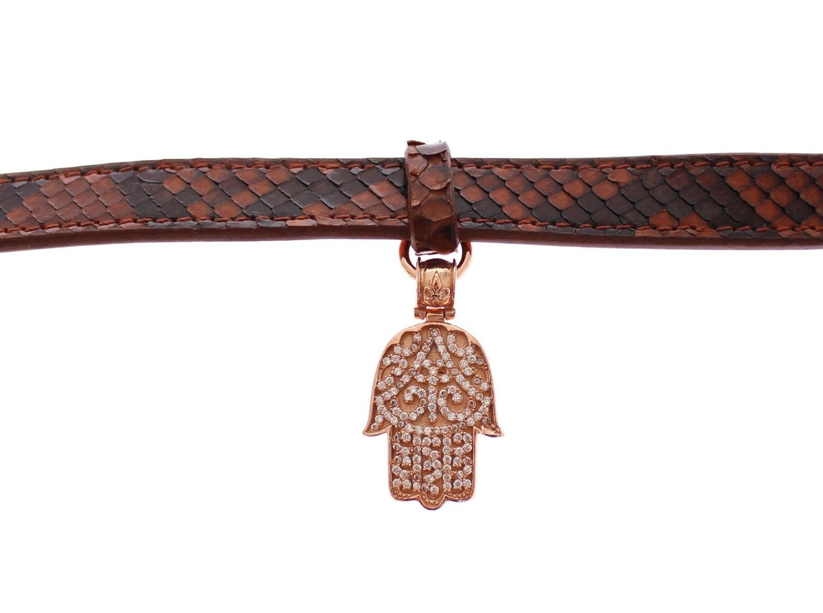 CZ Hamsa Eye 18K Gold 925 Silver Bracelet - X excelência
