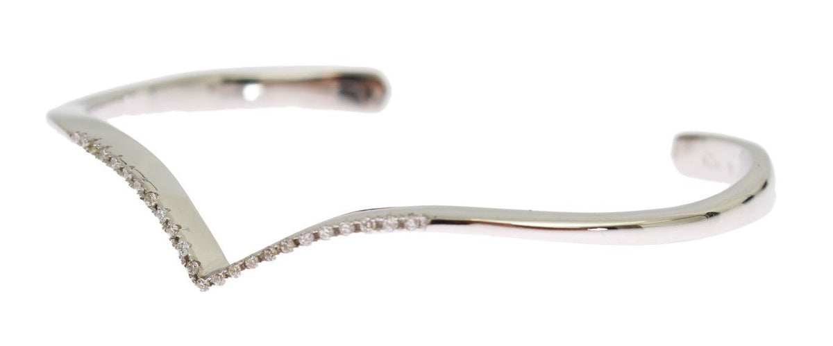 Skyfall CZ 925 Silver Bangle Bracelet - X excelência