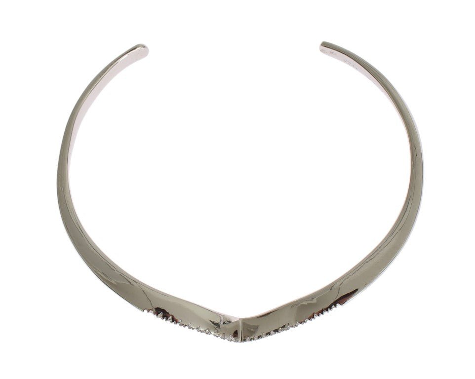 Skyfall CZ 925 Silver Bangle Bracelet - X excelência