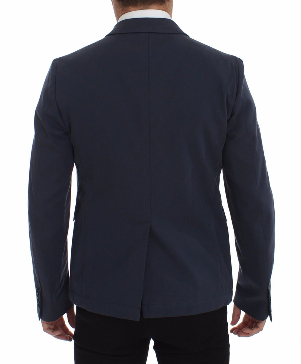Blue Cotton Stretch Casual Blazer - X excelência