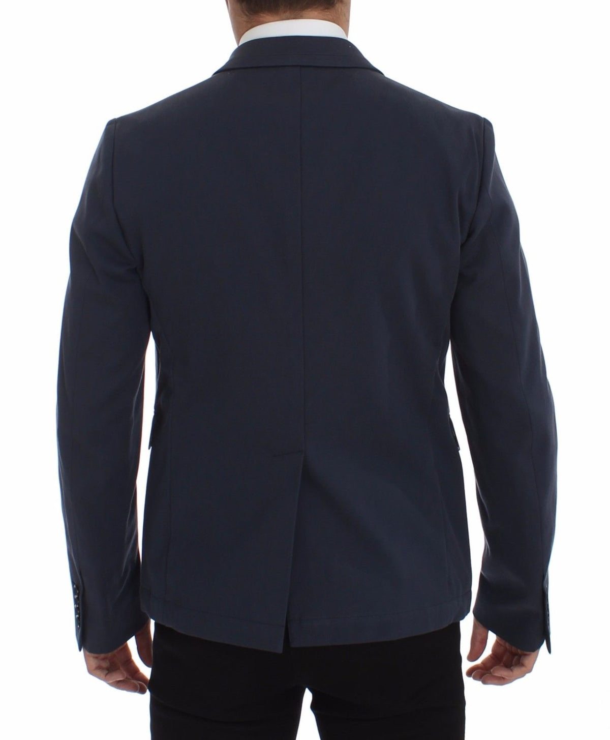 Blue Cotton Stretch Casual Blazer - X excelência