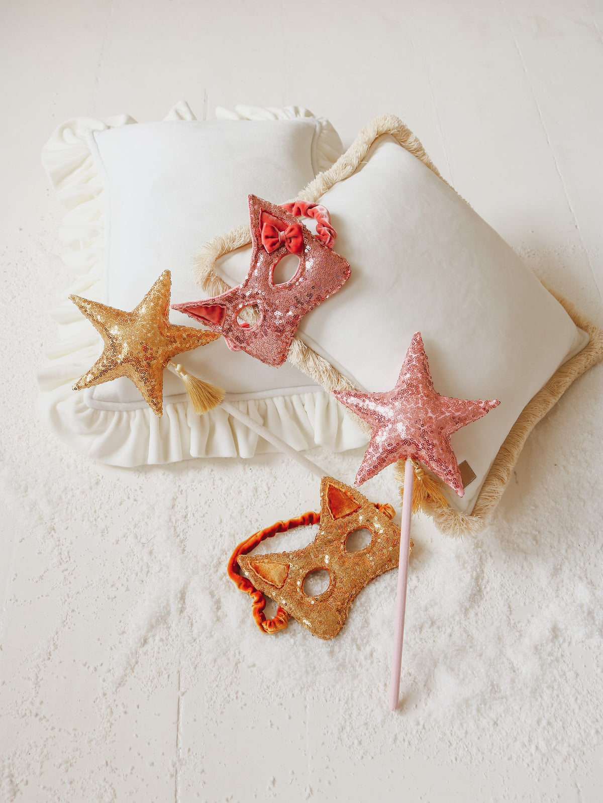 Cat Mask - Pink Sequins