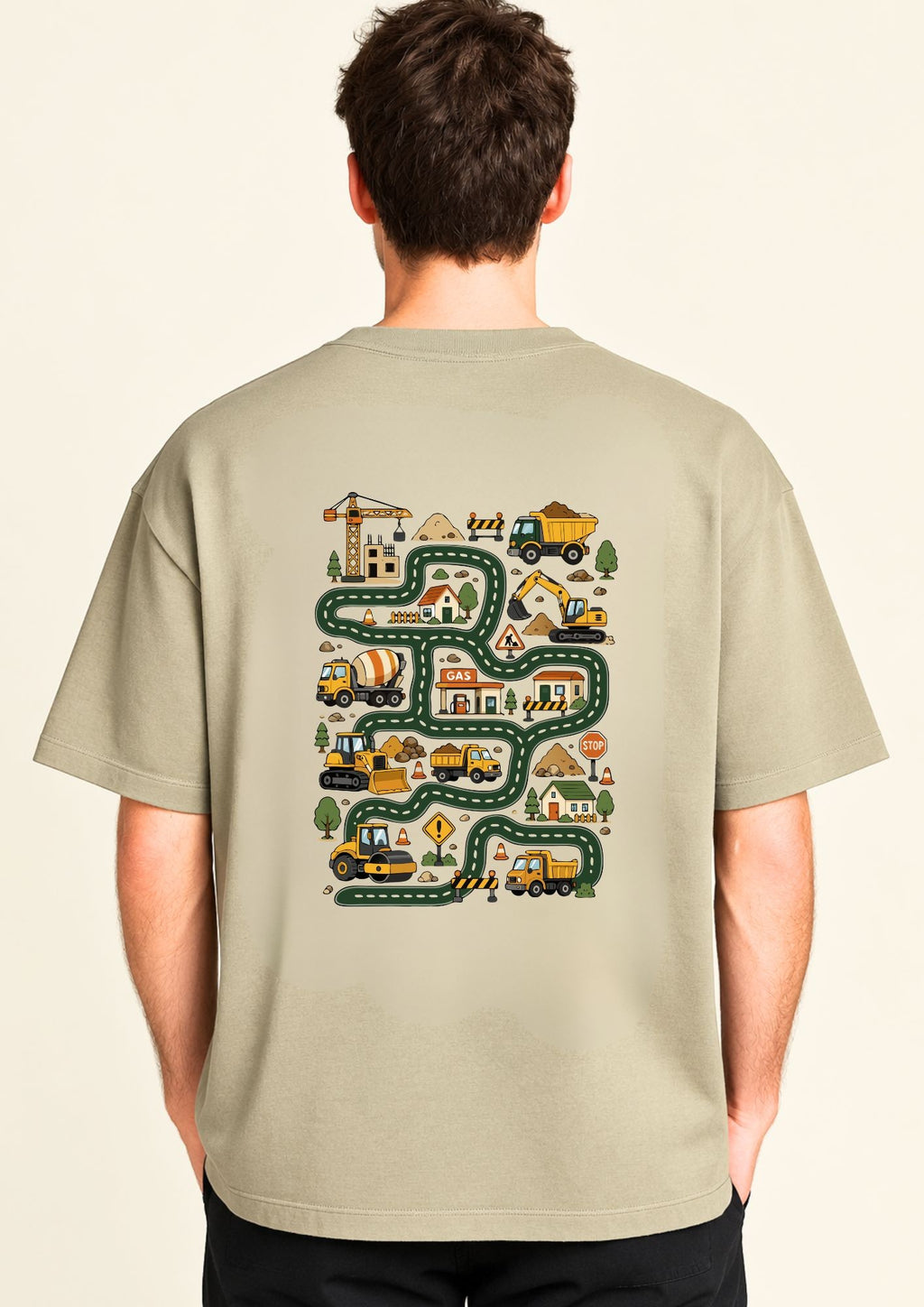 Dad of the Year Race Track Oversized T-Shirt