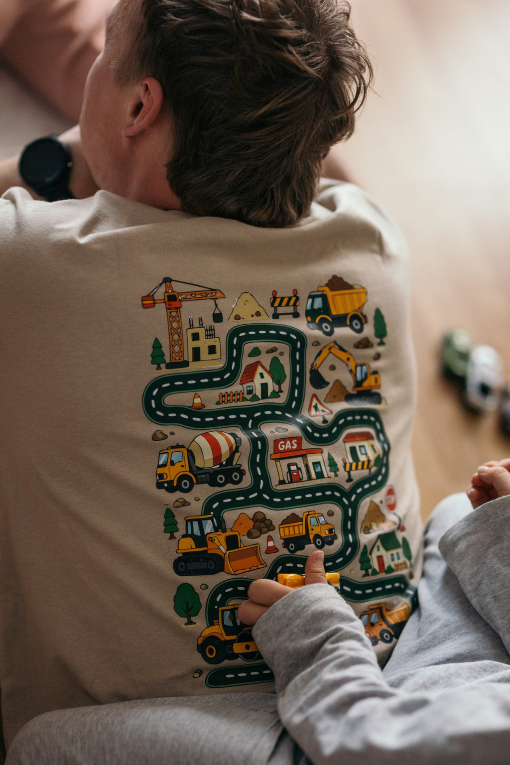 Dad of the Year Race Track Oversized T-Shirt
