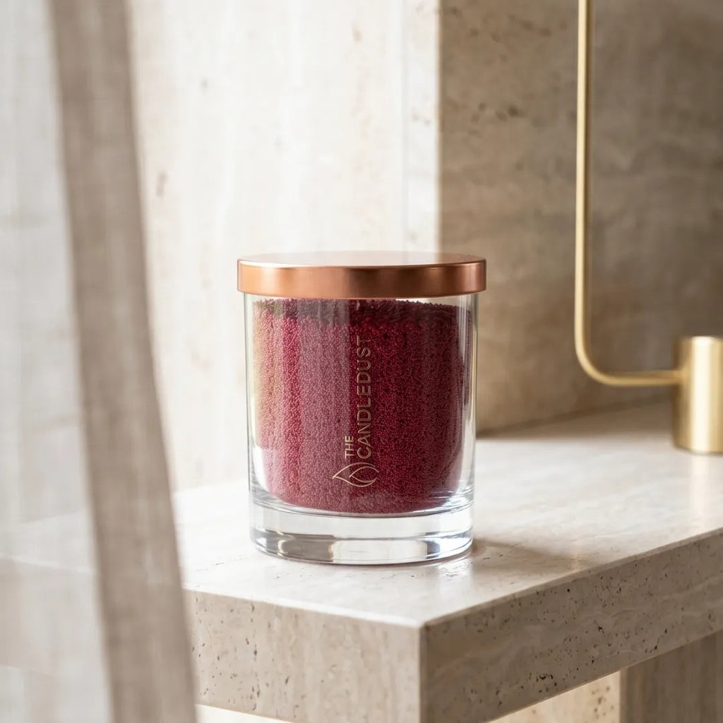 Sangria Red Unscented Candle in Glass, 160g