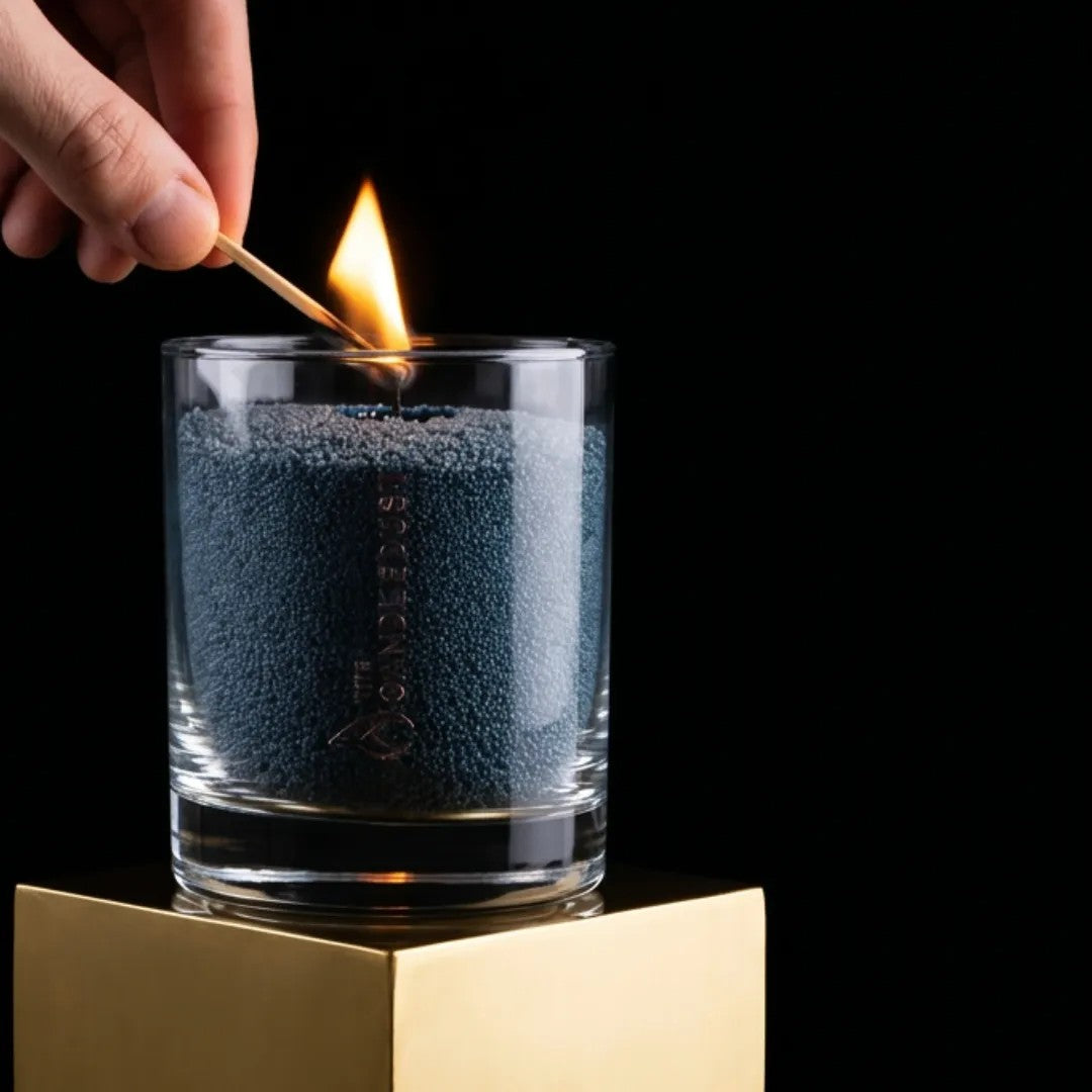 Space Grey Unscented Candle in Glass, 160g